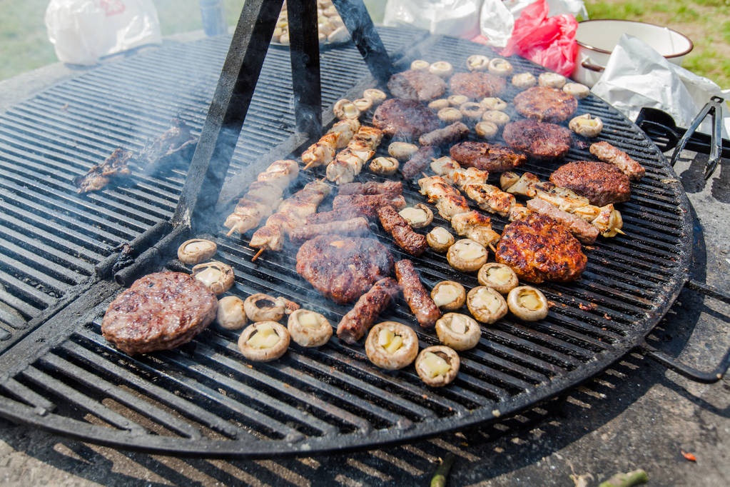 Assortment of grilled meat