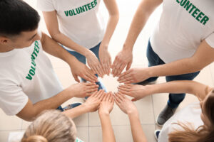 team of volunteers